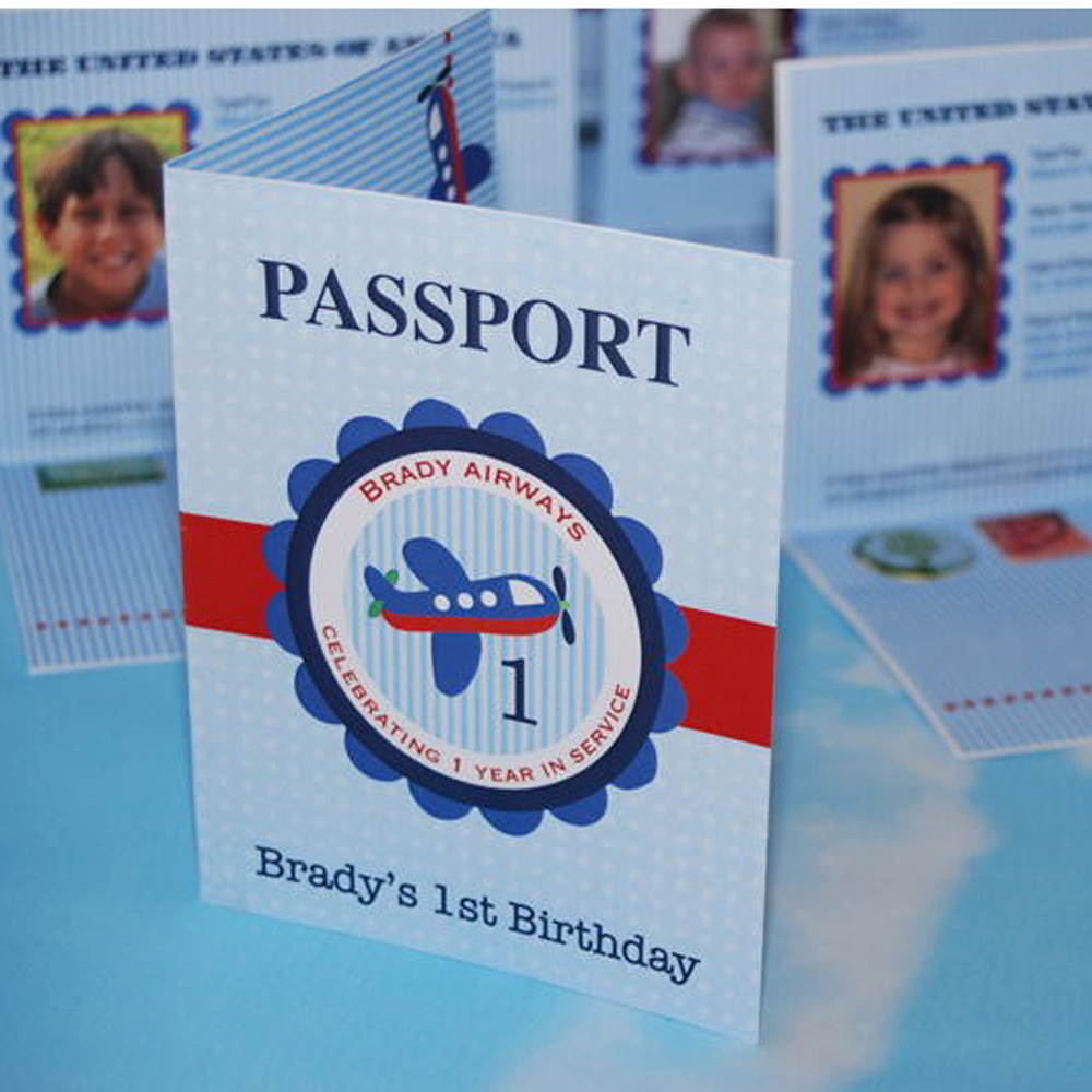 Transportation Birthday Party Printable Passport Invitation - Planes,  Trains and Automobiles