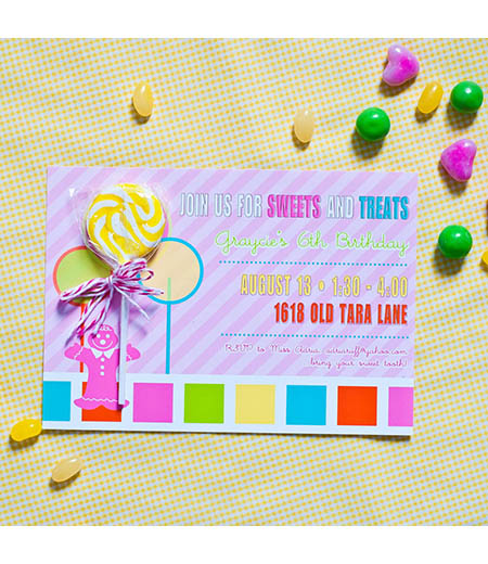 free printable candy invitations