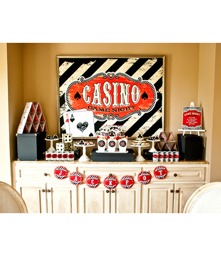 Casino Night Poker Party Printable Collection - Instant Download