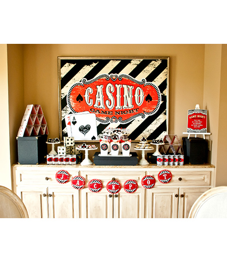 Printable Las Vegas Party Supplies  Las Vegas Casino Theme Decorations