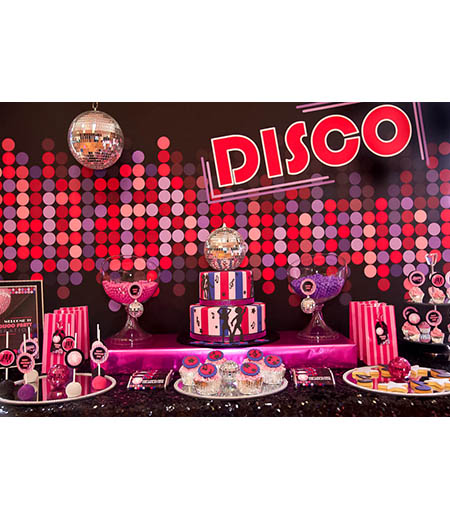 Disco Dance Party Printables Collection  - Pinks and Black