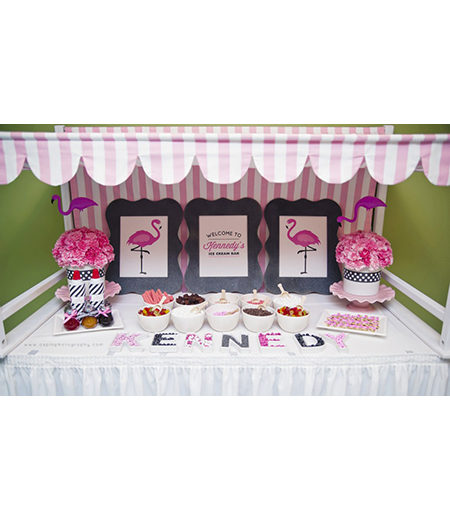 Flamingo Pink Party Printables Collection