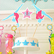 Gymnastics Tumbling Birthday Party Customized Cake Topper Set