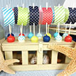 Nautical Patterned Papers Set (Great to use for Cake Pop Sails as shown) - Instant Download