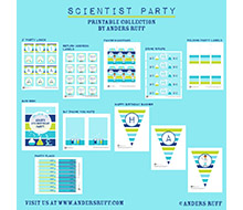 Mad Scientist Birthday Party Printable Collection