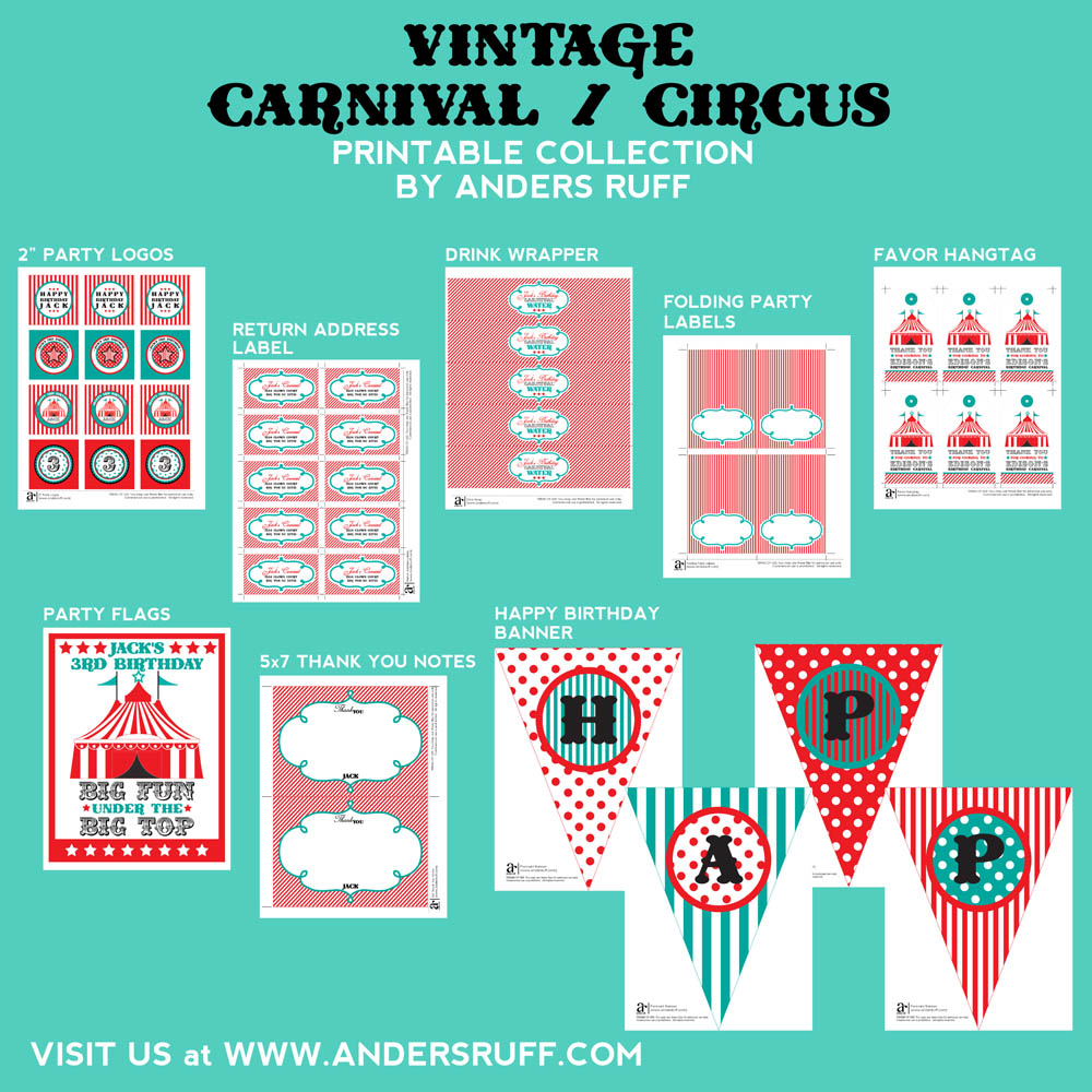 Carnival Party Printables