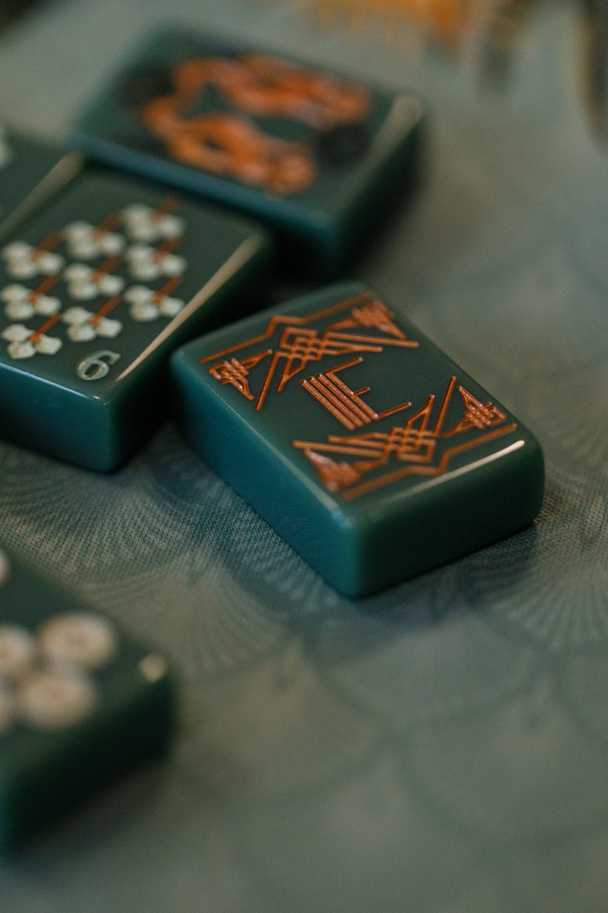 Green Light Gatsby Mahjong Tile Set
