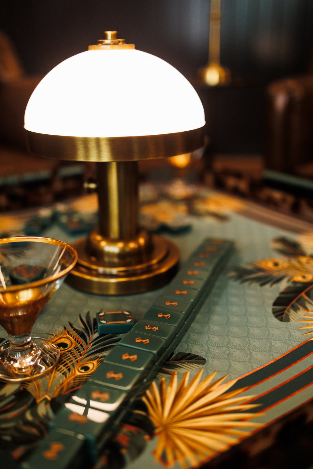 Green Light Gatsby Mahjong Tile Set