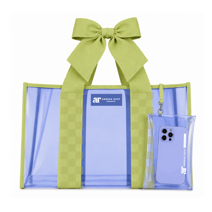 The Tinted Tote - Periwinkle & Lime