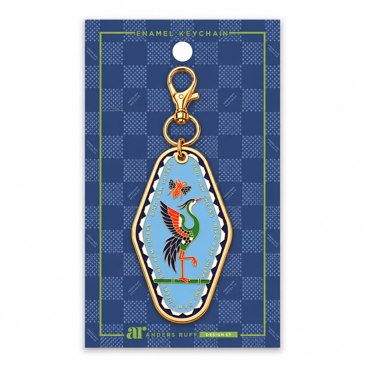 Bird Bam Bees Keychain Charm