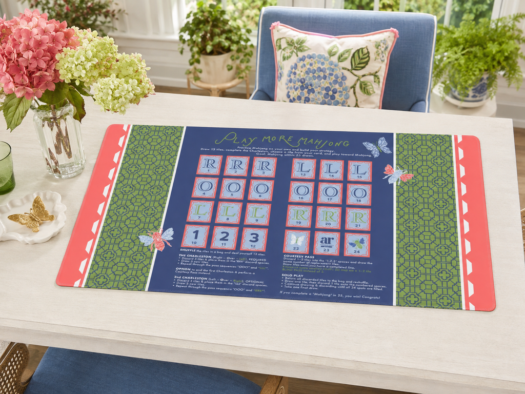 Bird, Bam & The Bees Solo Play Mahjong Mat