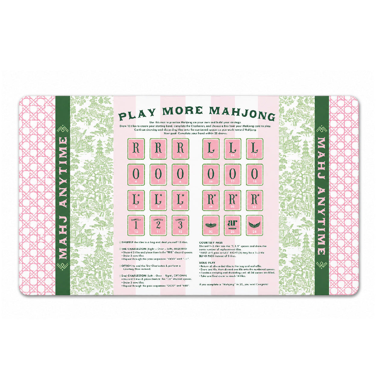 Cabana Royale Solo Play Mahjong Mat