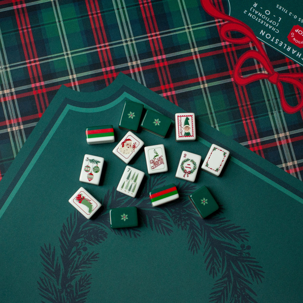Evergreen & Tartan Mahjong Mat