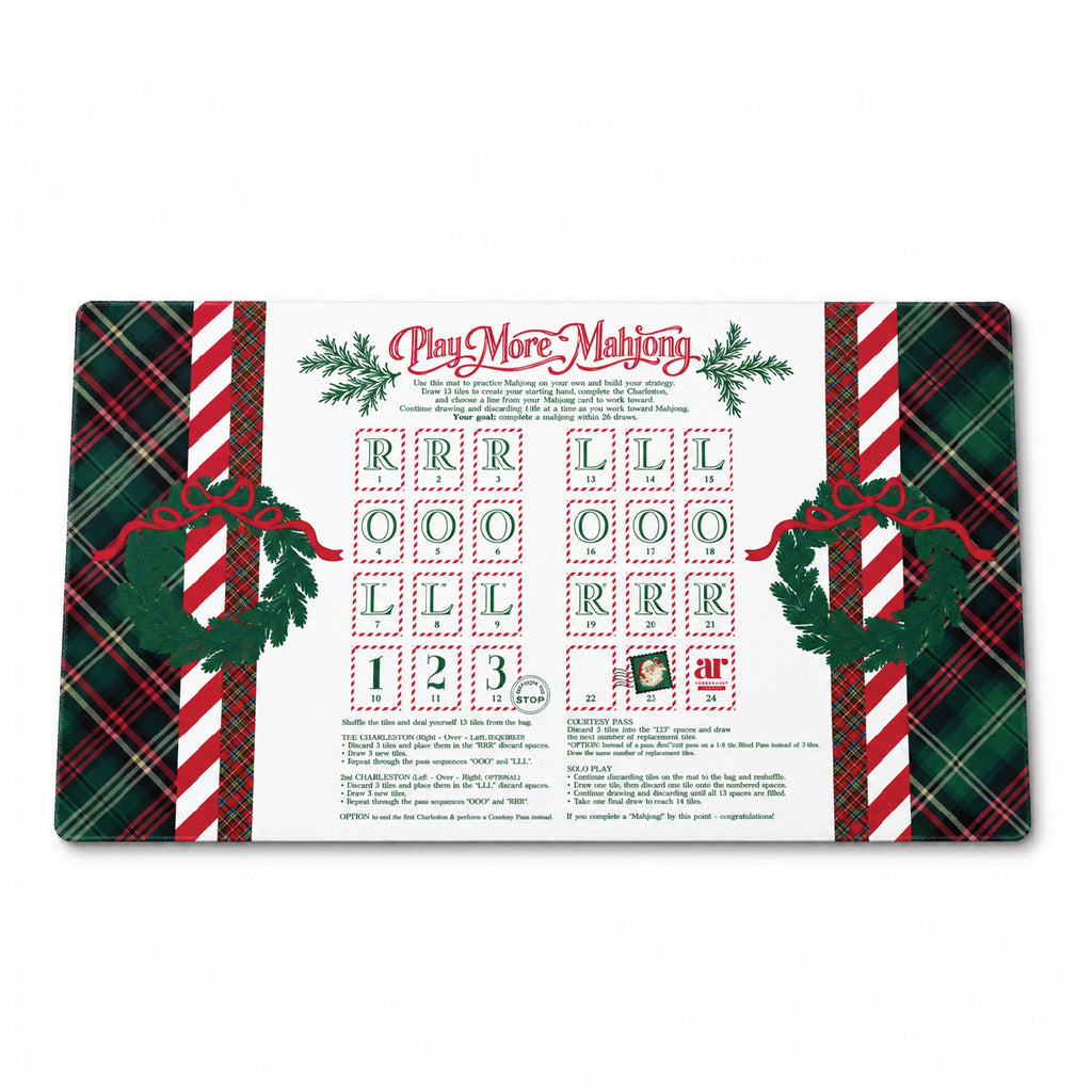 Christmas Solo Play Mahjong Mat