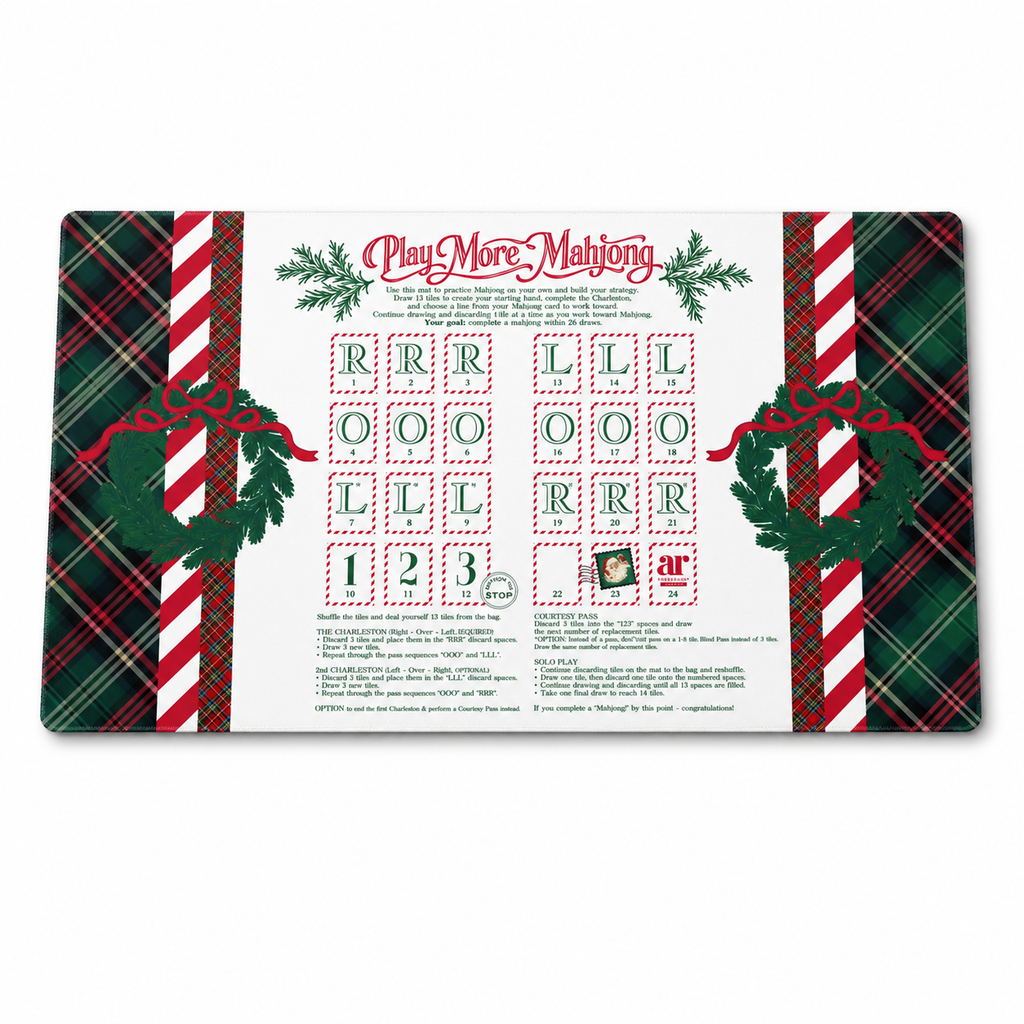 Christmas Solo Play Mahjong Mat