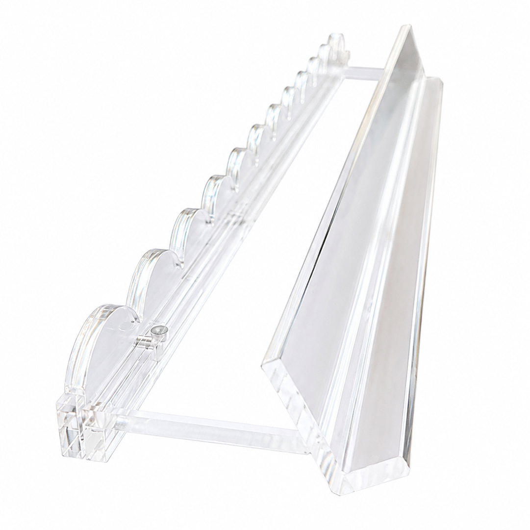 Clear Acrylic Rack Set — Scalloped Pushers