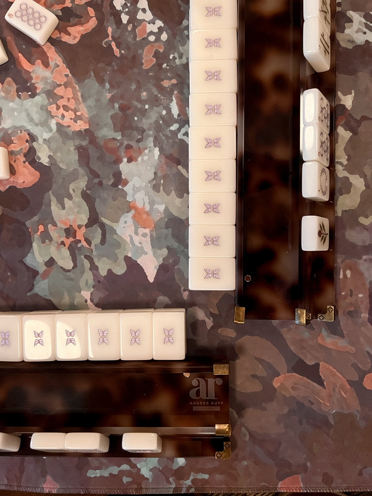 Brownstone Bloom Mahjong Tile Set