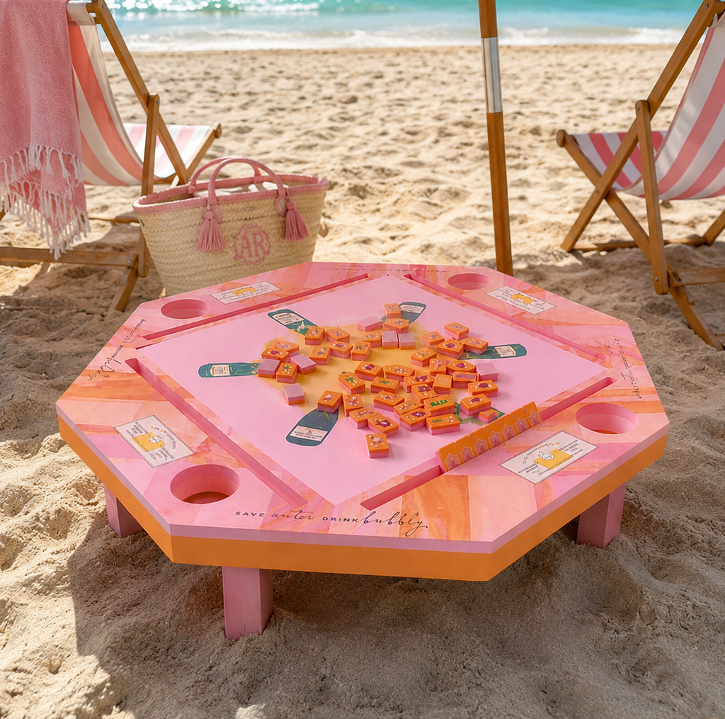 Bams & Bubbly™ Mahjong Anywhere Floating Convertible Table & Tile Set