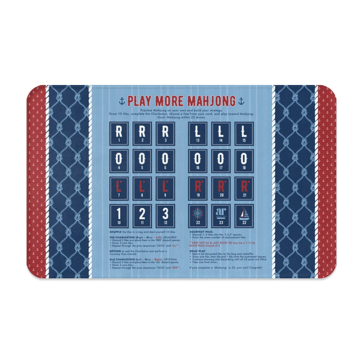 Harbor House Solo Play Mahjong Mat