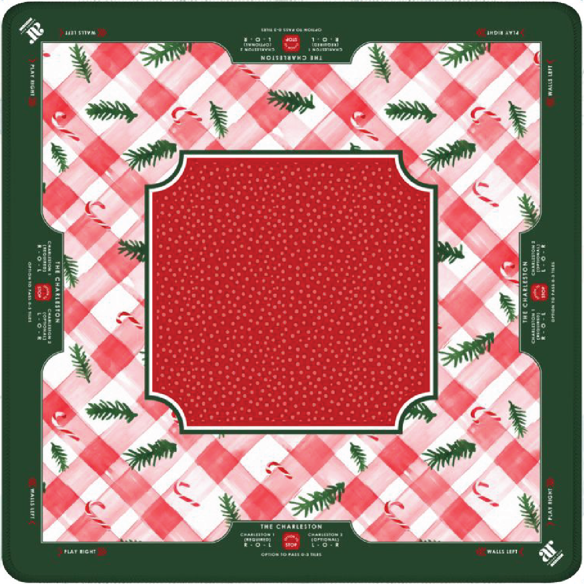 Candy Cane Lane Mahjong Mat