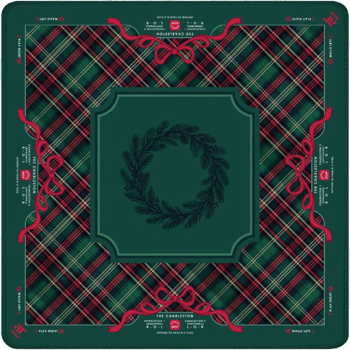 Evergreen & Tartan Mahjong Mat