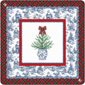 Tartan Toile Noël Mahjong Mat