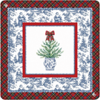 Tartan Toile Noël Mahjong Mat