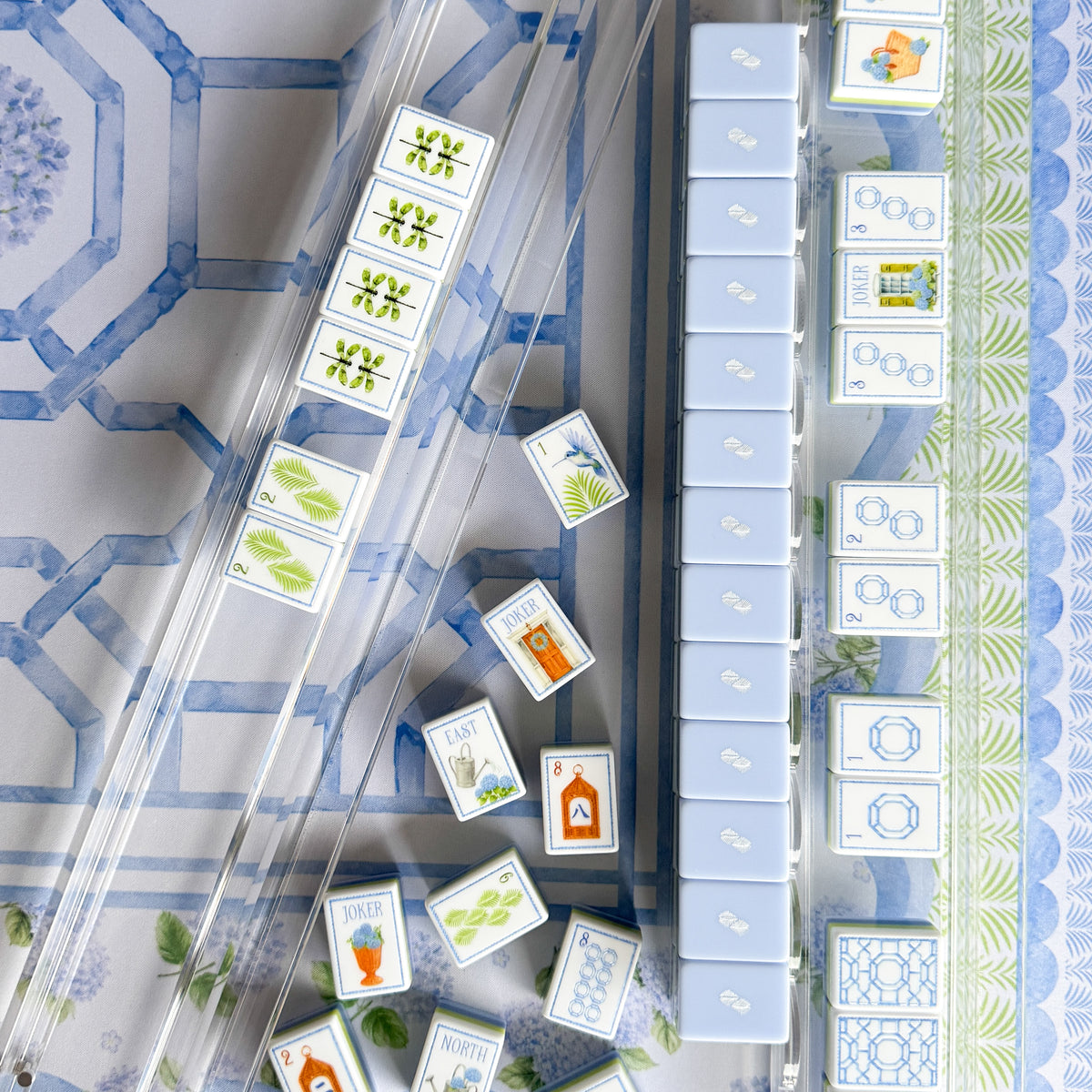 House of Hydrangea Mahjong Tile Set