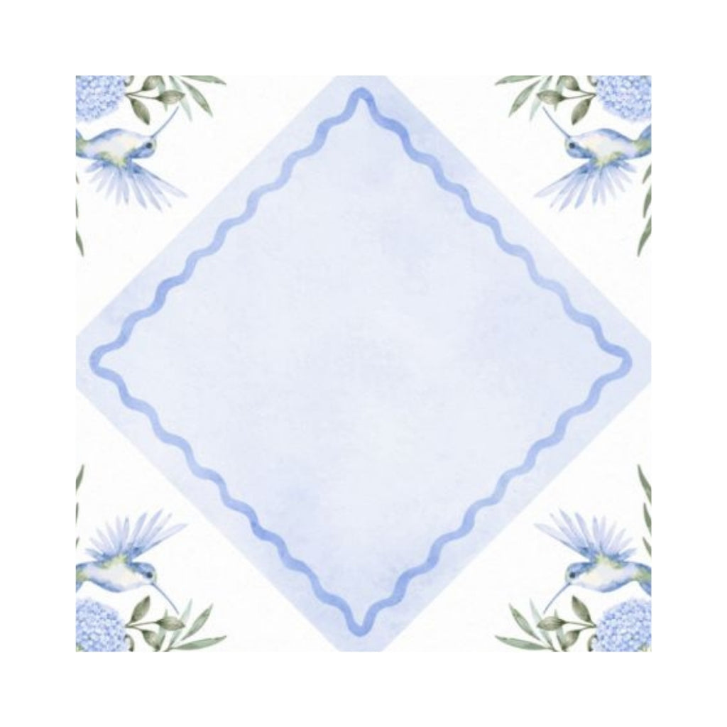 Hummingbird Hydrangea Mahjong Mat