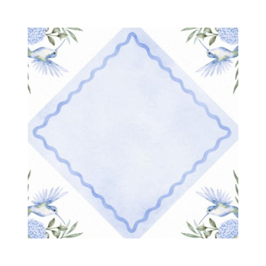 Hummingbird Hydrangea Mahjong Mat