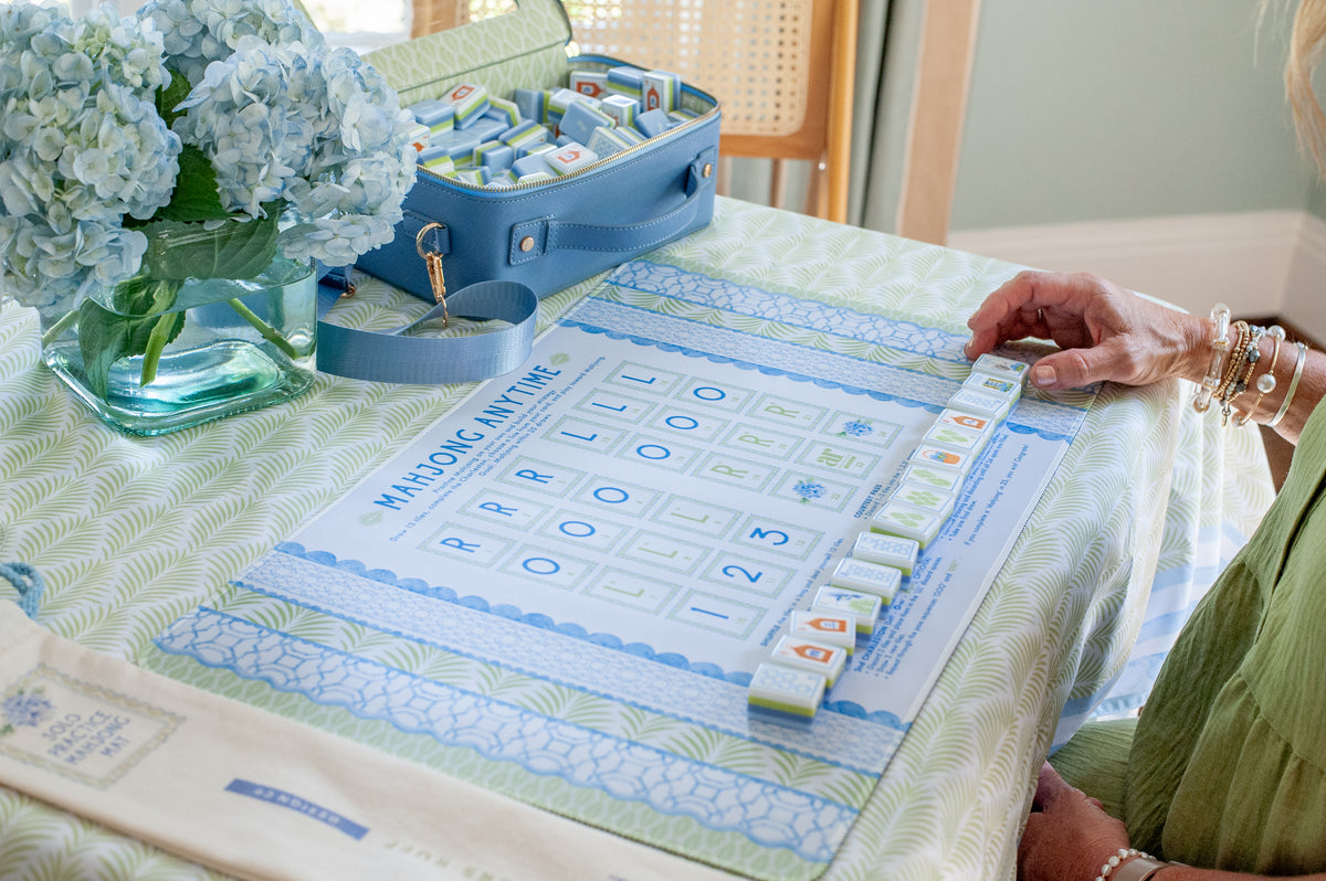 The House of Hydrangea Mahjong Tile Set
