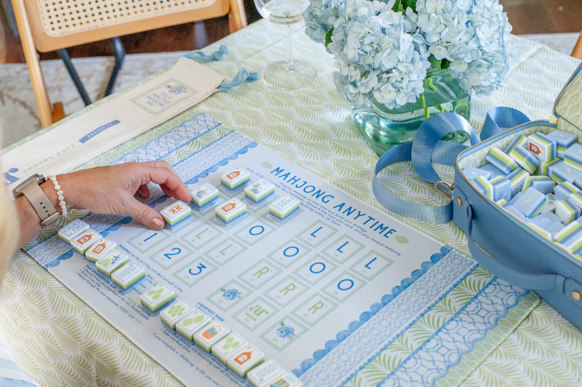 The House of Hydrangea Mahjong Tile Set