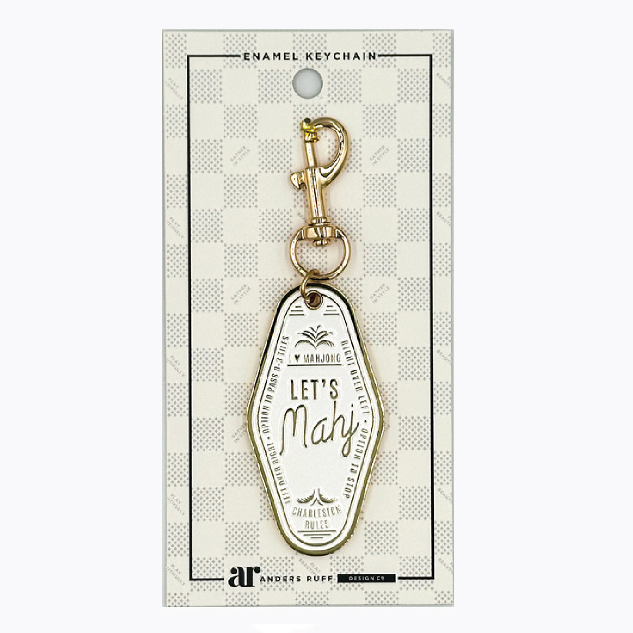 Let's Mahj Keychain Charm