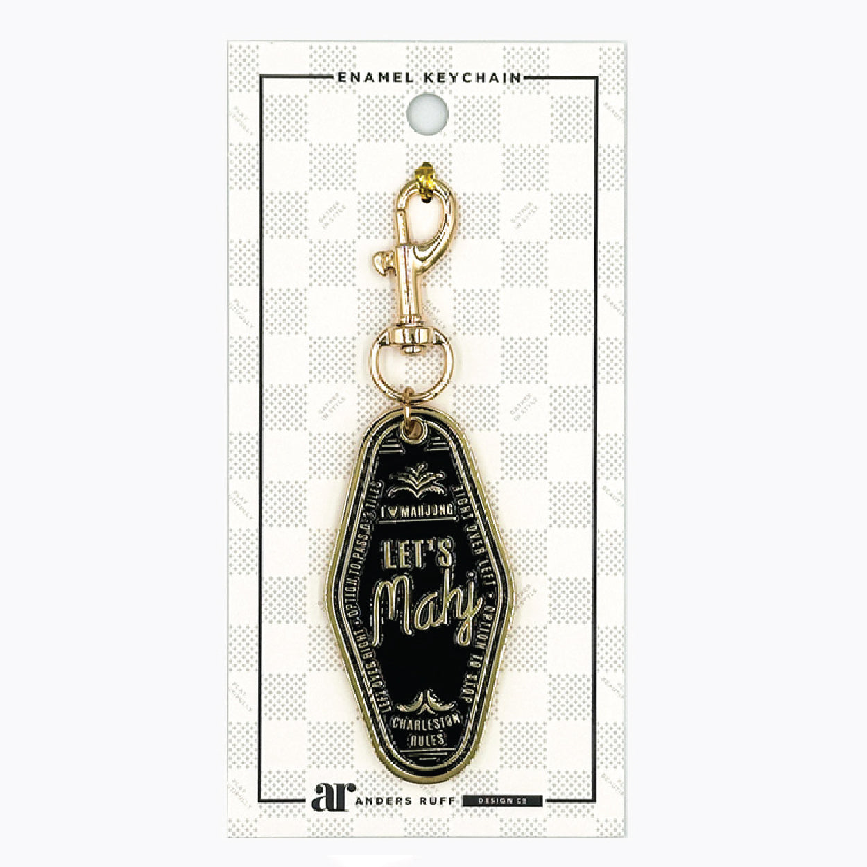 Let's Mahj Keychain Charm