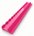 MAHJenta Pink Acrylic Mahjong Rack Set — Scalloped Pushers