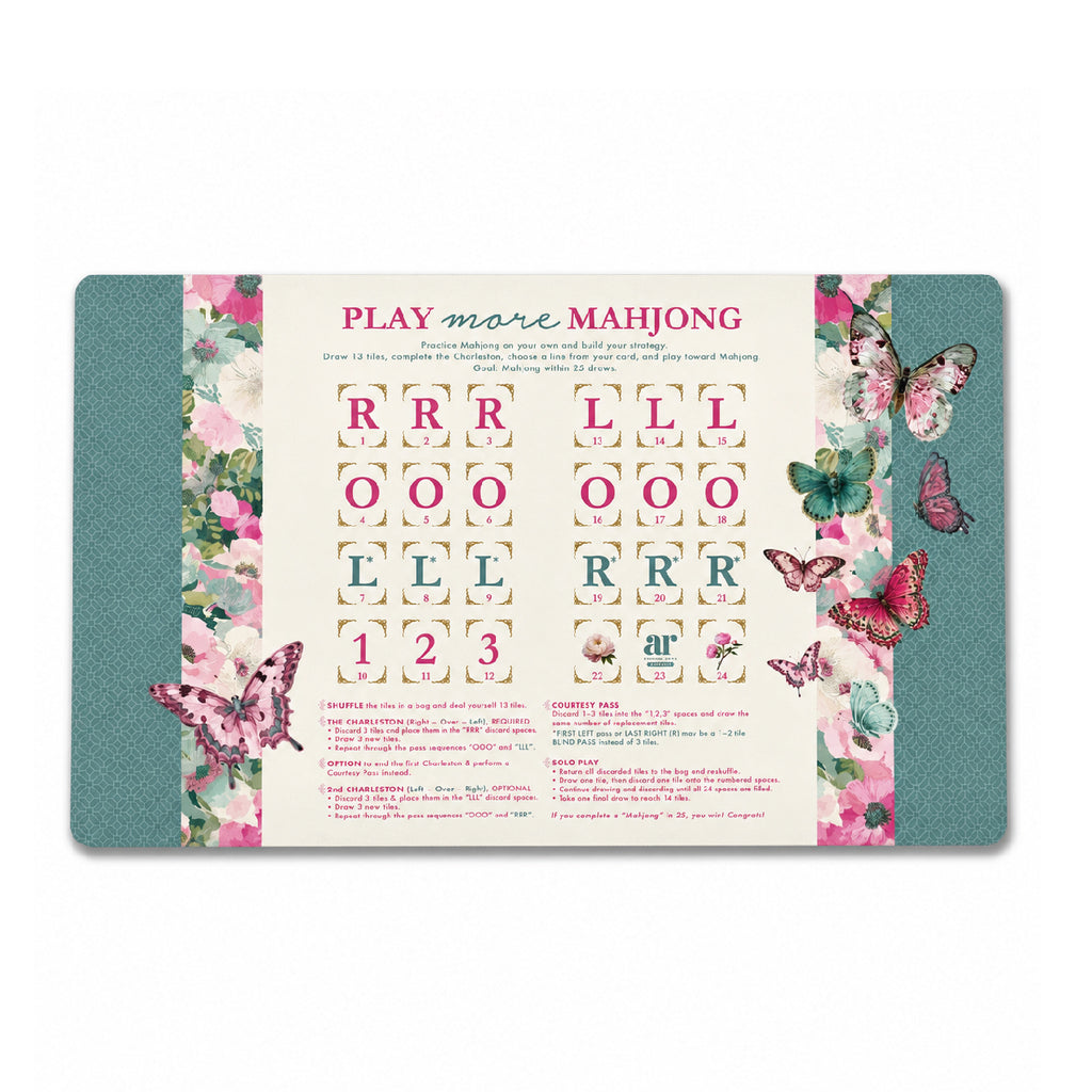 Mahj in Bloom Solo Play Mahjong Mat