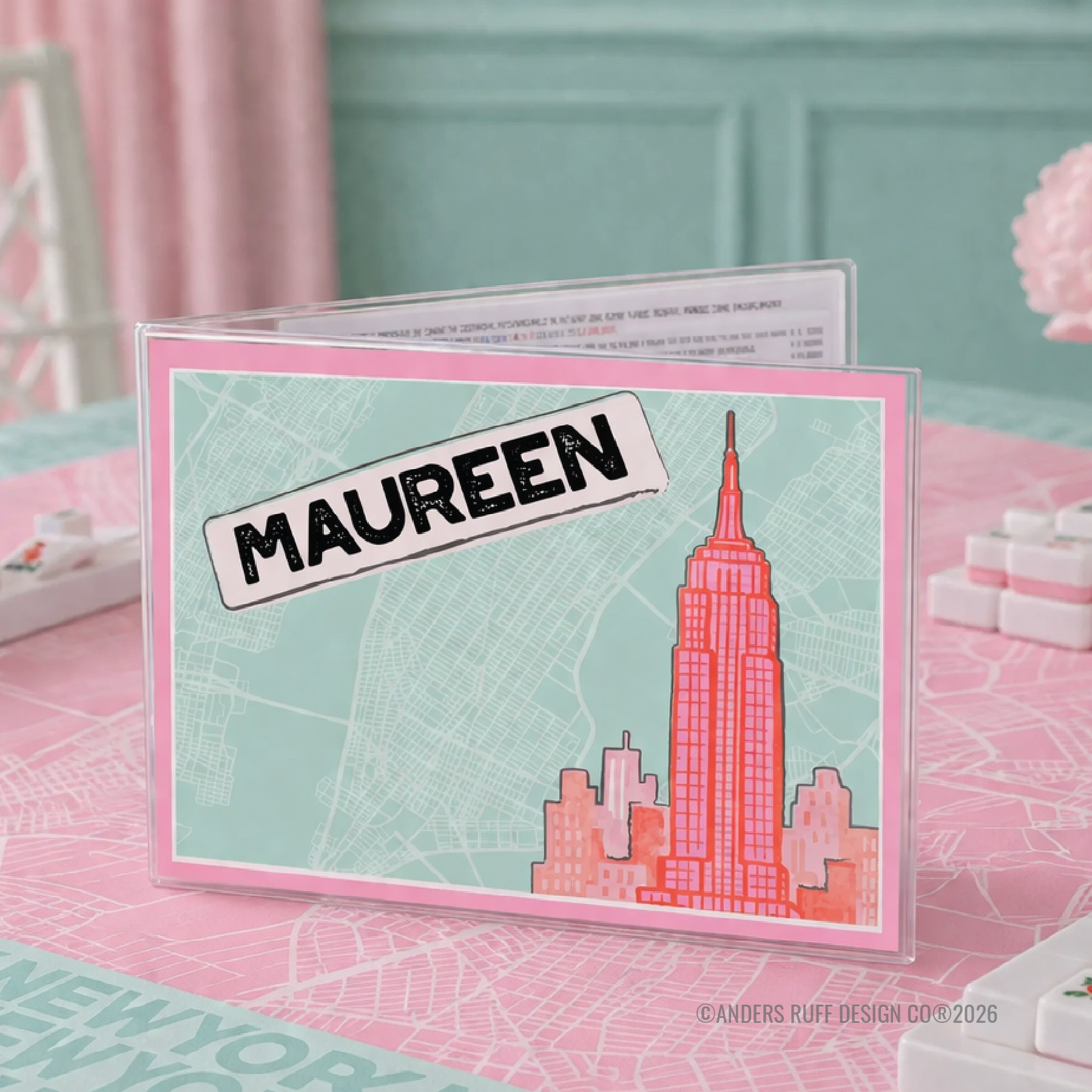 Mahj & The City Mahjong Card Cover