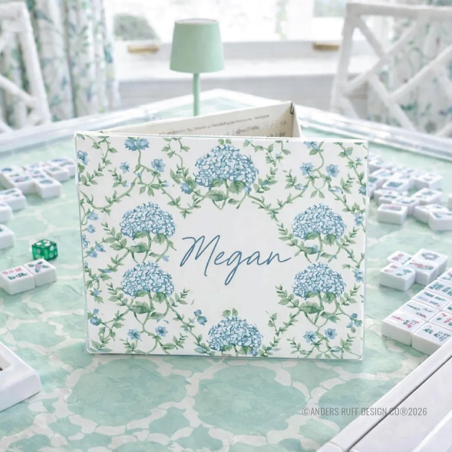 Hydrangea Mahjong Card Cover