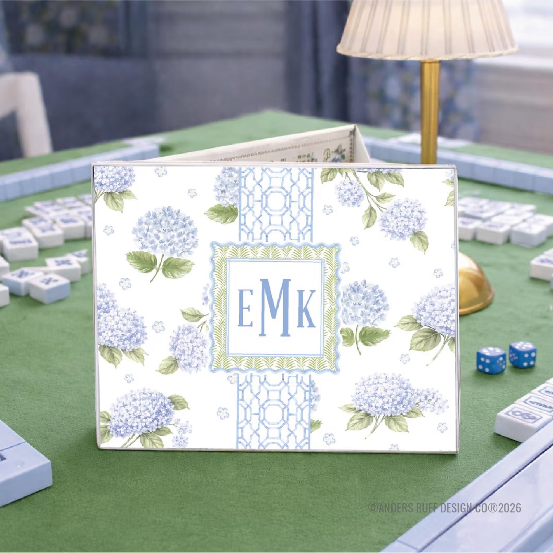 Hamptons Hydrangea Mahjong Card Cover