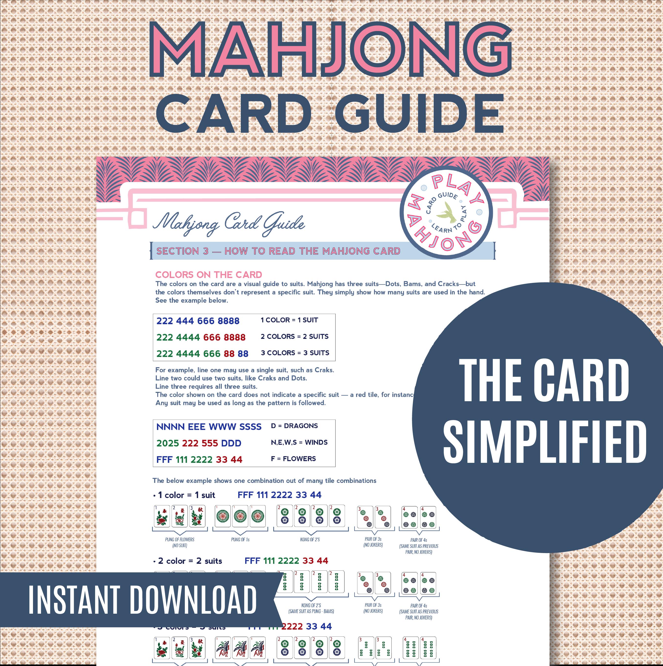 Modern American Mahjong Card Guide