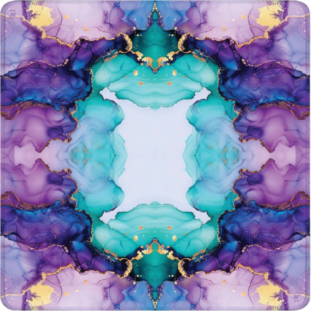 Purple & Aqua Marble Mahjong Mat