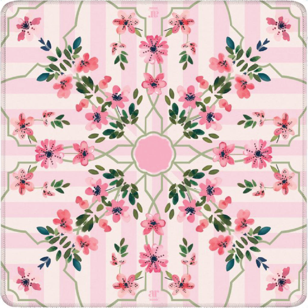 Floral Trellis Pink Mahjong Mat