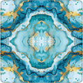 Coastal Aqua Marble Mahjong Mat
