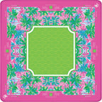 Palm Beach Tropical Pink Lime Mahjong Mat