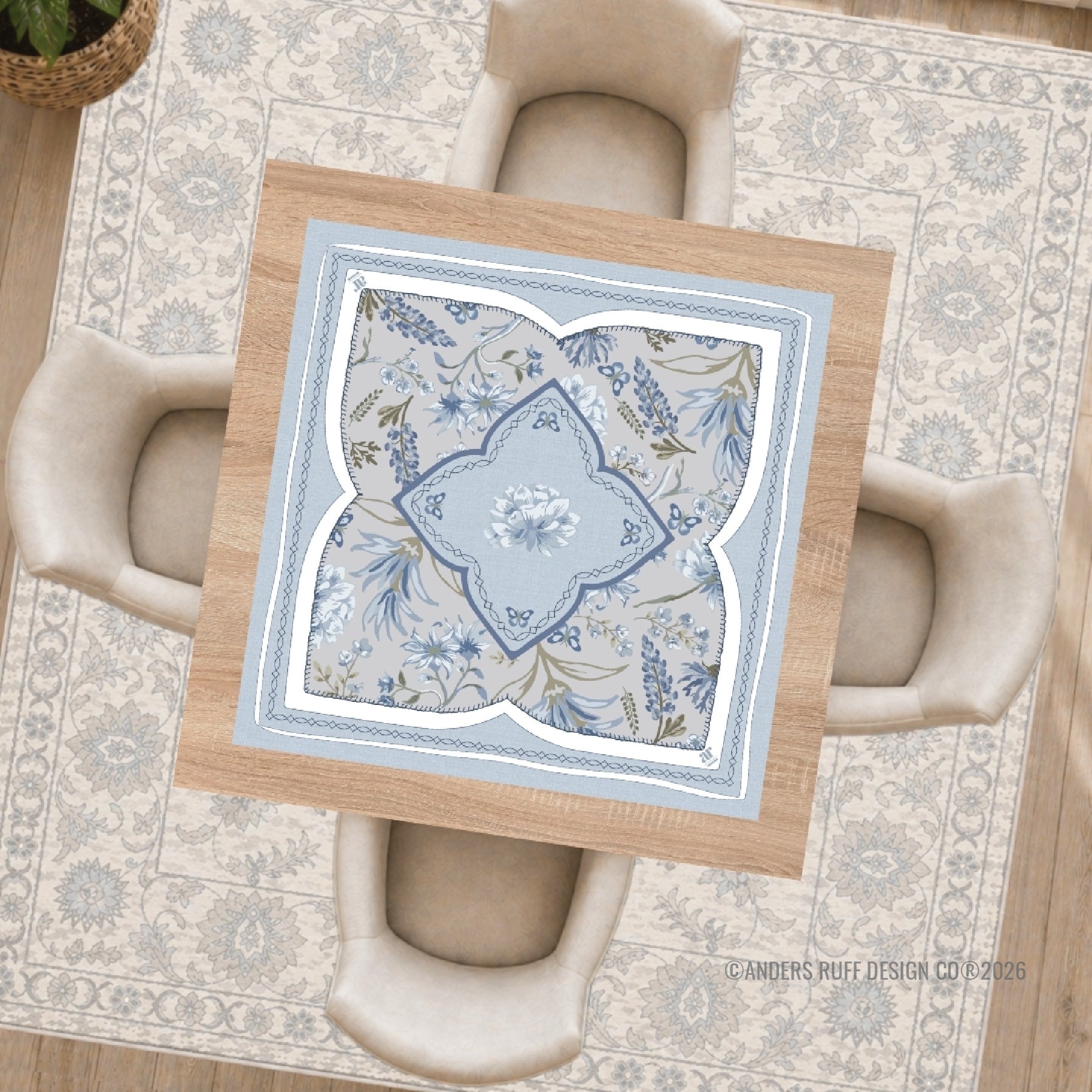 Bluebonnet Trails Boots Mahjong Mat