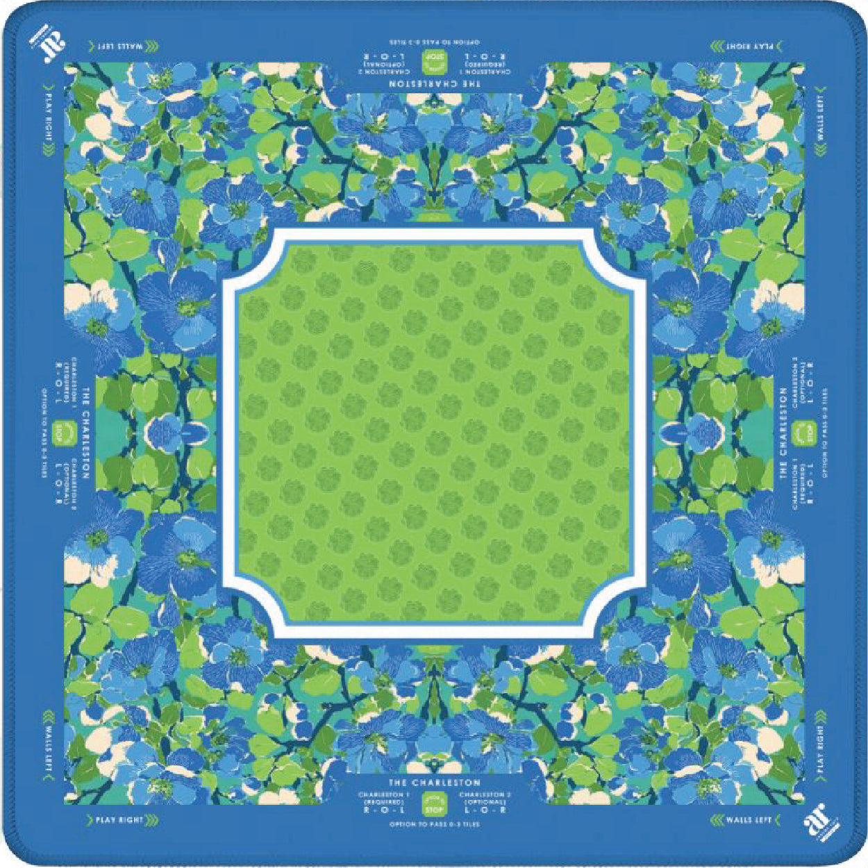 Palm Beach Ocean Blue Green Mahjong Mat
