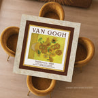 Van Gogh Sunflowers & Irises Reversible Mahjong Mat