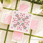 Floral Trellis Pink Mahjong Mat