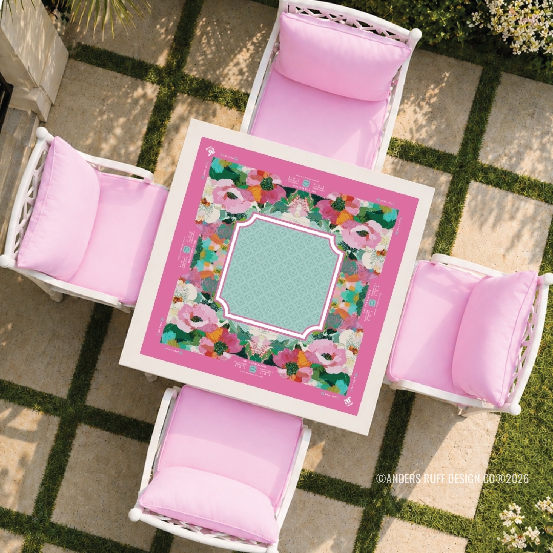 Flora Belle Mahjong Mat