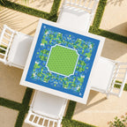 Palm Beach Ocean Blue Green Mahjong Mat